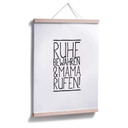 Poster Ruhe bewahren und Mama anrufen
