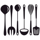 Sticker mural - Ustensiles de cuisine