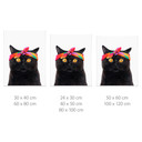 Poster Chat noir avec bandana - Korenkova