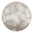 Wanddecoratie Paardenbloemen Droom in Beige - Ms Tiff - Alu-Dibond Rond
