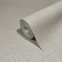Non-woven tapet med struktur i prikket ensfarvet grå, brun ensfarvet