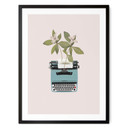 Plakat Frida Floral Studio - Botaniczna maszyna do pisania