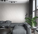 Non-woven tapet i ensfarvet beige tekstureret betonlook 