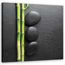 Canvasbillede, Bambus Zen Stones Wellness