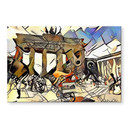 Akrylbillede Zamart - Kandinsky møder Berlin Brandenburger Tor