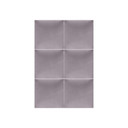 Stoffen Wandpanelen Mollis lila 30x30 cm