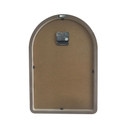 Horloge murale moderne en MDF blanche, horloge à quartz avec balancier et motif féminin abstrait 31x45x4,5 cm