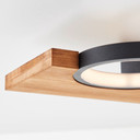 Deckenleuchte Elena, braun, 40x25 cm, Holz LED-Deckenleuchte, dimmbar