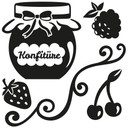 Wandtattoo Konfitüre Waldfrüchte