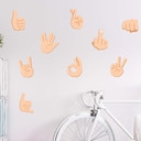 Muursticker Emoji Hand Sign