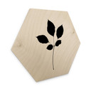Hexagone - Bois placage de bouleau Kubistika - Feuille de châtaignier noire