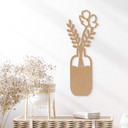 MDF - Dekoracja drewniana natura kwiaty w wazonie