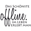 Wandtattoo  - Das Schönste im Leben erlebt man offline