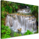 Canvasbillede, vandfald natur skov