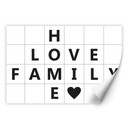 Zelfklevende Poster Home Love Family
