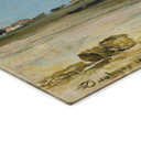 Stænkplade - Daubigny - Både ved stranden ved Étaples
