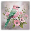 Leinwandbild Tiere Shabby Chic Vogel