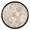 Plakat Tropikalne liście w dżungli pastelowy - Bloomery Decor - okrągły