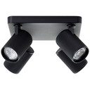 Spotbalken Leonardo, schwarz, 12,1 x 22 cm, Metall Deckenstrahler