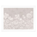 Plakat z kwiatami w kolorze beżowym - Bloomery Decor