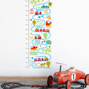 Wandsticker byGraziela - Messleiste Eisenbahn - 30x85 cm