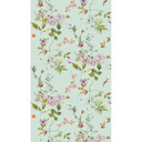 Blomstertapet mintgrønt farverigt - non-woven tapet med blomstermotiv til soveværelse & stue