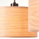 Pendelleuchte Michael, beige, 120 x 110 cm, Holz Pendelleuchte
