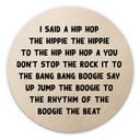 Obraz drewniany powiedziałem hip hop - Round