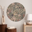 Naklejka na ścianę Tukan w lesie tropikalnym - Bloomery Decor - Okrągła