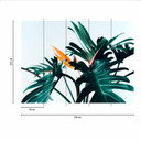 Nature PalmDetail tapet i blågrøn - non-woven tapet Designwalls 2 - 2,55 x 3,5 m