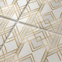 Naklejki na płytki Fredriksson - Art Deco - Złota geometria - Zestaw 12 sztuk
