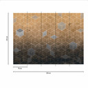 Fototapeta Design DTiles2 w kolorze beżowo-szarym - włóknina Designwalls 2 - 2,55 x 3,5 m