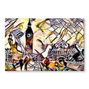 Tableau sur verre Zamart - Kandinsky rencontre Londres Big Ben