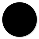 Plateau de table en verre - Noir uni - Rond