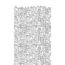 Fototapet med byillustration - non-woven tapet med sort-hvidt mønster - tapet til børneværelset