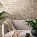 A.S. Création ikke-vævet tapet il Decoro tapet - Naturstenslook, Beige, Brun, Farverig