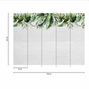 WatercolorLea2 plantetapet i grågrøn - non-woven tapet Designwalls 2 - 2,55 x 3,5 m