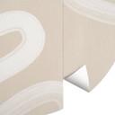 Papier peint photo One Line Art - Doux courant - Ristova - Rond - papier peint intissé/papier peint 