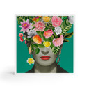 Billede af træ til at hænge op - Frida Floral - Frida Floral Studio - 15x15 cm