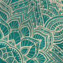 Fototapeta Ornaments Mandala Boho złoto-zielona - Bloomery Decor