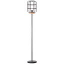 Stehleuchte Inga, braun, 163 x 25 cm, Holz Stehlampe