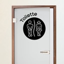 Wandtattoo Toilette 1