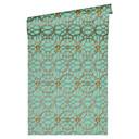 Versace Papier peint de designer - Vert, or