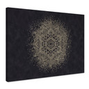 Obraz na płótnie Elegancka mandala w czerni i złocie - Bloomery Decor