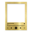 Fotoramme sangcover i streaming-look - kan personaliseres