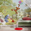 Fotobehang Papierbehang Winnie de Pooh Ballonnen