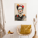 Plakat drewniany Frida Kahlo pop art portret - Jaszke