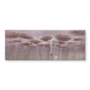 Acrylglas foto Lotusbloemen met zwaan in water in donkerroze - Ms Tiff - Panorama