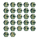 Hexagone Lettres Décoratives - Alu-Dibond effet doré - Urban Jungle