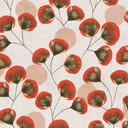 Non-woven Skandi tapet - slående Mønster i greige & terracotta